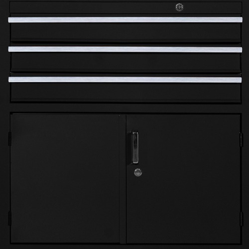 Carrinho para ferramentas com 3 gavetas e 2 portas  Carrinho para ferramentas com 3 gavetas e 2 portas