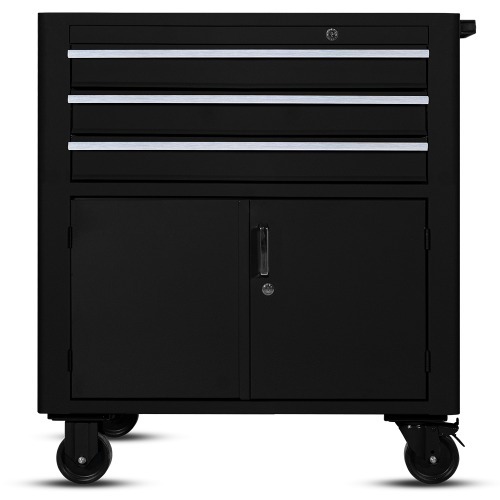 Carrinho para ferramentas com 3 gavetas e 2 portas  Carrinho para ferramentas com 3 gavetas e 2 portas