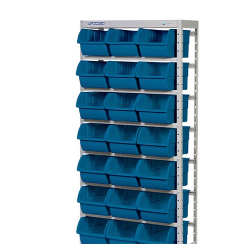 Estante metlica com 21 gavetas n 7 azul - EM21/7A