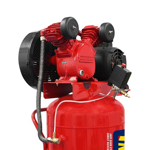 Compressor de ar vertical 10 ps 110L 2 hp 140 libras monofsico - 10/110 RED  110V/220V