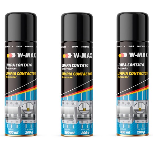 Kit 6 Limpa contato elétrico spray 300 ml - W-Max Kit 6 Limpa contato elétrico spray 300 ml - W-Max