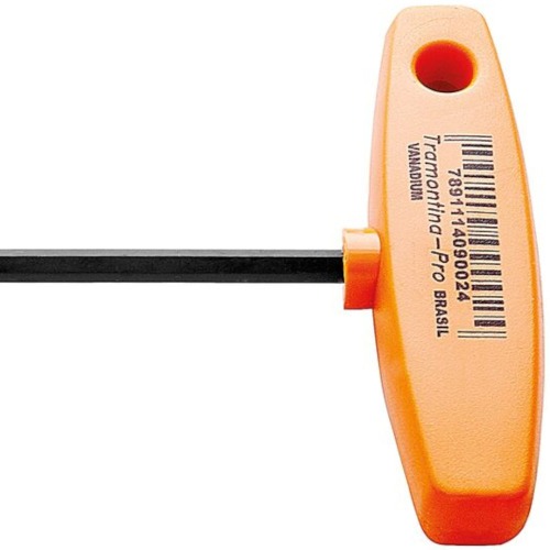 Chave allen abaulada cabo T 8 x 200 mm aço cromo vanádio Chave allen abaulada cabo T 8 x 200 mm aço cromo vanádio
