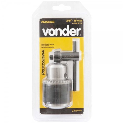 Mandril cone chave B18 leve capacidade 3 a 16 mm  Mandril cone chave B18 leve capacidade 3 a 16 mm