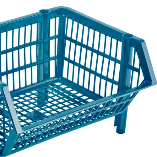 Cesto expositor plstico empilhvel pequeno 24 x 44 x 34 cm - COPAZ