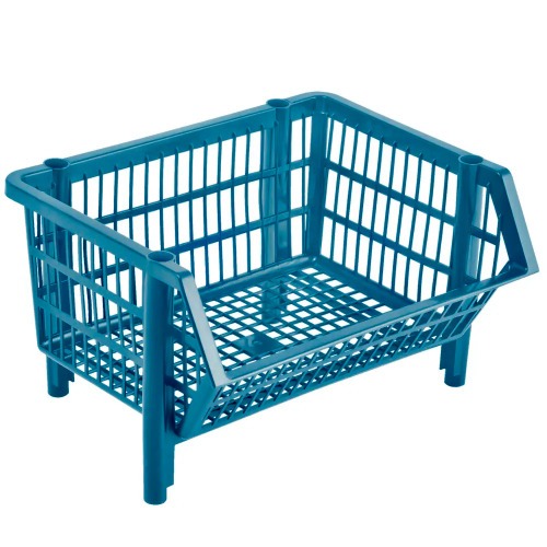 Cesto expositor plstico empilhvel pequeno 24 x 44 x 34 cm - COPAZ