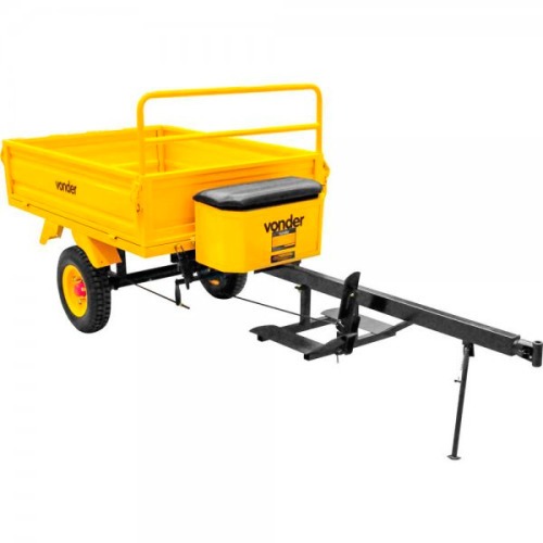 Carreta agr�cola para trator cortador de grama capacidade 300 kg