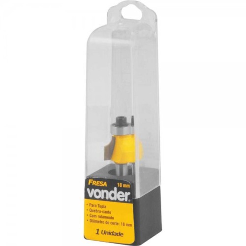 Fresa quebra canto com rolamento dentes de vdea 18mm