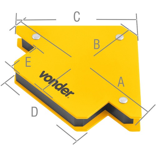 Esquadro magntico capacidade 10 kg
