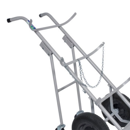 Carro para transporte de oxigênio e acetileno para 2 cilindros roda pneumática - TM-90 Carro para transporte de oxigênio e acetileno para 2 cilindros roda pneumática - TM-90