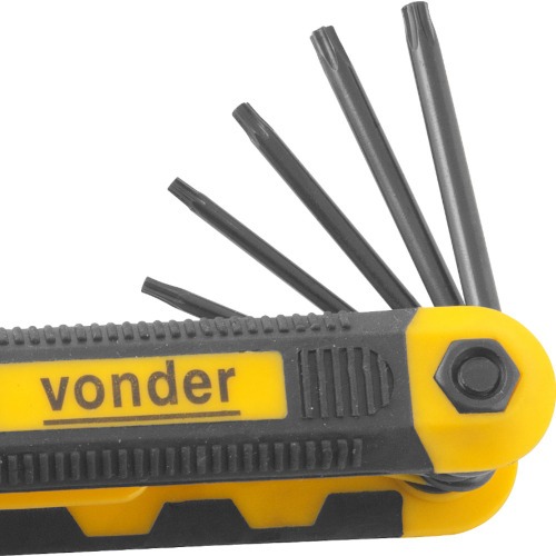 Jogo de chave hexalobular em armao T9 a T40 com 8 peas - 35.73.209.040