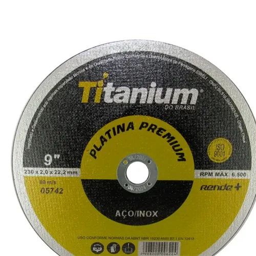 Disco de corte fino para metal e inox 9