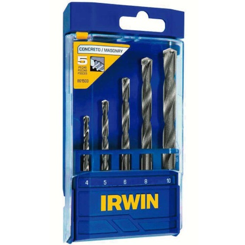 Jogo de broca de wdea 4 a 10 mm para concreto com 5 peas - 891503