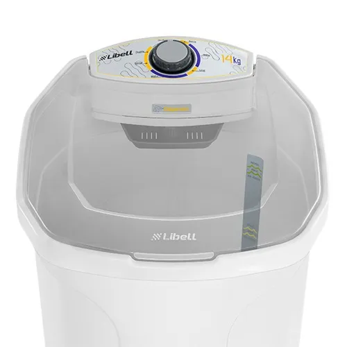 Lavadora de roupas semiautomática 14kg branca  220V
