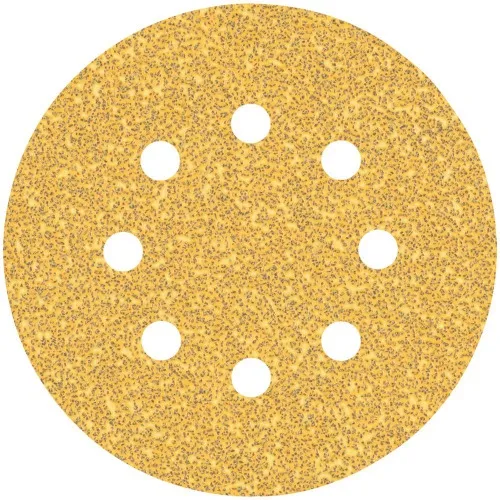 Disco de lixa 125 mm 8 furos com 5 peças - C470