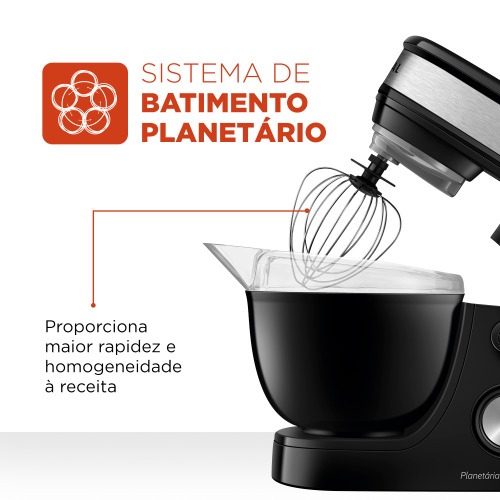 Batedeira planetária 700 watts com 12 velocidades Premium -  BP-01P-B  110V Batedeira planetária 700 watts com 12 velocidades Premium -  BP-01P-B  110V