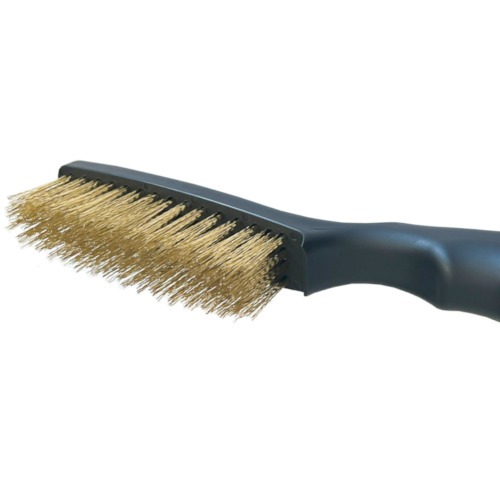 Escova manual de aço 4 fileiras cabo de plástico - 0.2024 Escova manual de aço 4 fileiras cabo de plástico - 0.2024