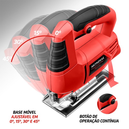 Serra tico tico 400 watts capacidade de corte 55 mm - FST-03 110V Serra tico tico 400 watts capacidade de corte 55 mm - FST-03 110V