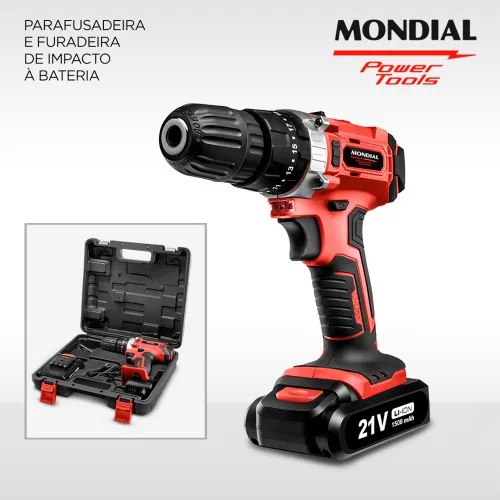 Furadeira Parafusadeira de Impacto 3/8