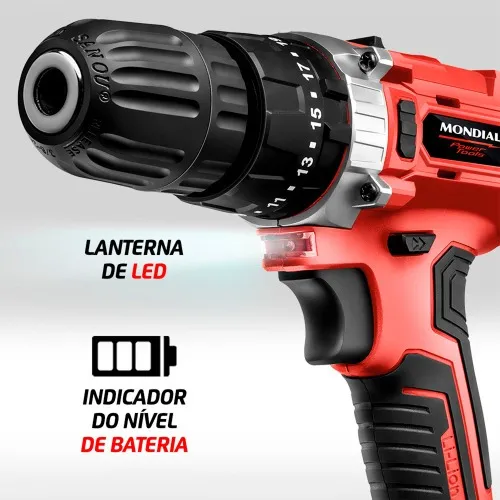 Furadeira Parafusadeira de Impacto 3/8