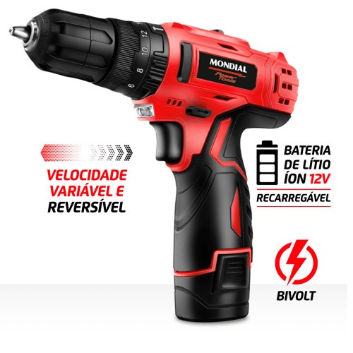 Furadeira Parafusadeira de impacto 3/8 Furadeira Parafusadeira de impacto 3/8