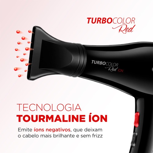 Secador de cabelo 1.900 watts Turbo Color Red - SC-41  220V