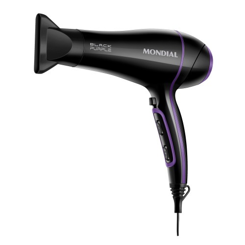 Secador de cabelo 2.000 watts Black Purple SCN-01  110V