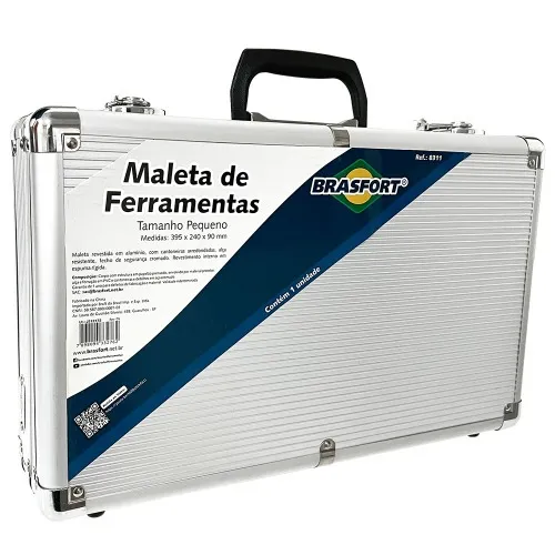 Maleta de alumínio para ferramentas pequena 395 x 240 x 90 mm - 8311