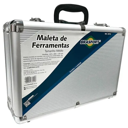 Maleta de alumínio para ferramentas média 425 x 280 x 120 mm - 8312