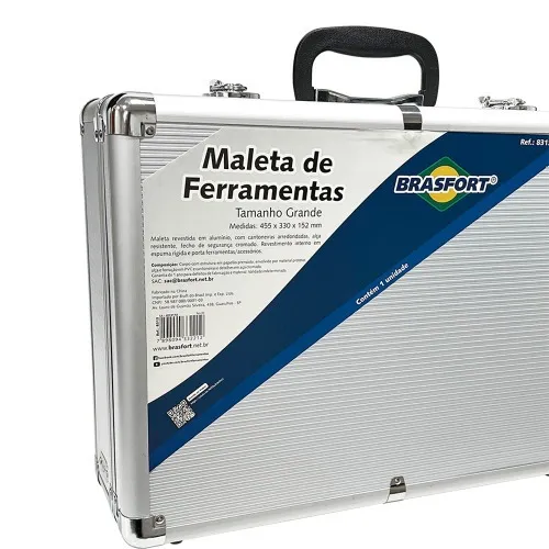 Maleta de alumínio para ferramentas grande 455 x 330 x 152 mm - 8313