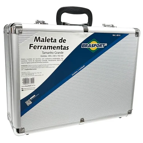 Maleta de alumínio para ferramentas grande 455 x 330 x 152 mm - 8313