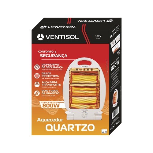 Aquecedor de ambientes 800 watts a quartzo - AQ  220V Aquecedor de ambientes 800 watts a quartzo - AQ  220V