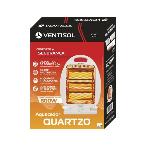Aquecedor de ambientes 800 watts a quartzo - AQ  220V