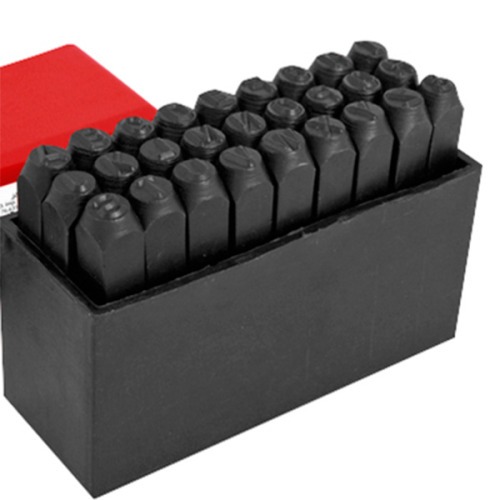 Jogo de alfabeto em a�o para grava��o 8 mm