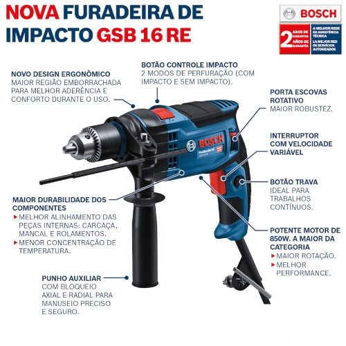 Furadeira de impacto 1/2 Furadeira de impacto 1/2