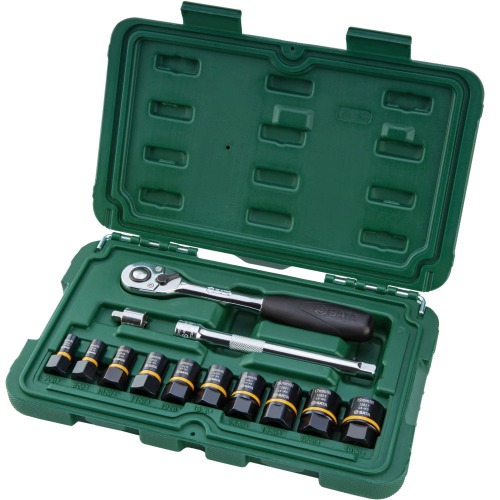 Jogo de soquete Bolt Biter 7 a 19 mm encaixe 1/4