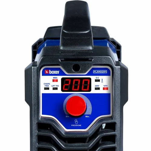 Inversora de solda 200A para eletrodo revestido e tig DC - FLAMA 201 BV  110V/220V