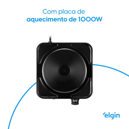 Fogão elétrico de mesa 1 prato 1.000 watts - Cook For You 220V Fogão elétrico de mesa 1 prato 1.000 watts - Cook For You 220V
