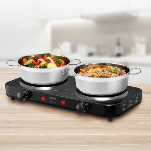 Fogão elétrico de mesa 2 pratos 2.000 watts - Cook For Two  110V
