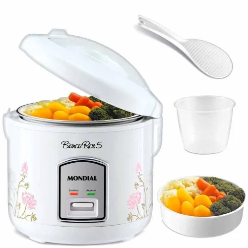 Kit Panela elétrica de arroz Bianca Rice NPE-05-5X + Espremedor de frutas 1,25L E-01  110V