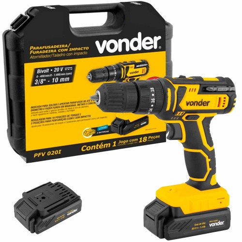 Furadeira Parafusadeira de impacto 3/8 Furadeira Parafusadeira de impacto 3/8