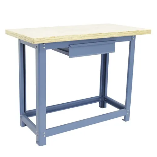 Bancada desmontável tampo compensado pinus 1100 x 600 x 40 mm c/ 1gaveta - NB-1