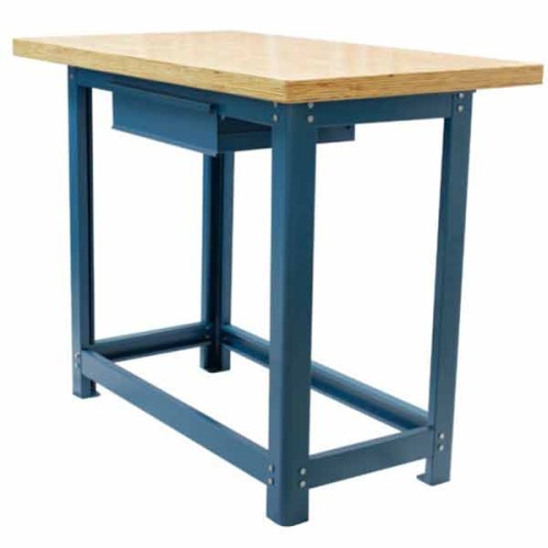 Bancada desmontvel tampo compensado pinus 1100 x 600 x 40 mm c/ 1gaveta - NB-1