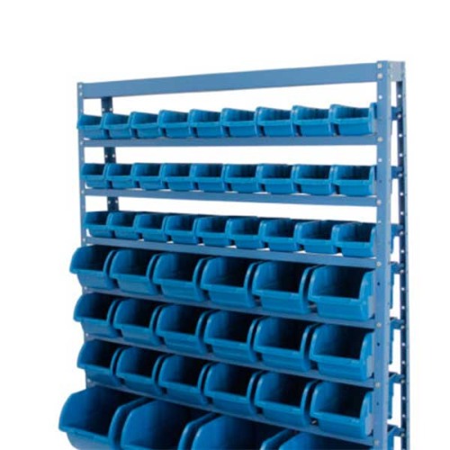 Estante metálica com 49 gavetas medidas diversas azul - NE49A Estante metálica com 49 gavetas medidas diversas azul - NE49A