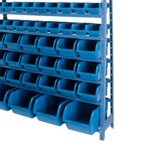 Estante metálica com 49 gavetas medidas diversas azul - NE49A Estante metálica com 49 gavetas medidas diversas azul - NE49A