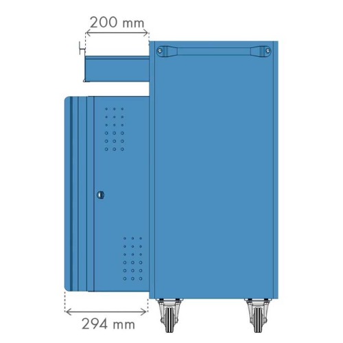 Rack móvel fechado para computador - NR-2 Rack móvel fechado para computador - NR-2