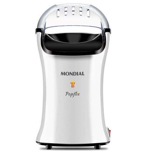 Pipoqueira el�trica com bico direcionador 1200 watts branca- PopFlix  220V