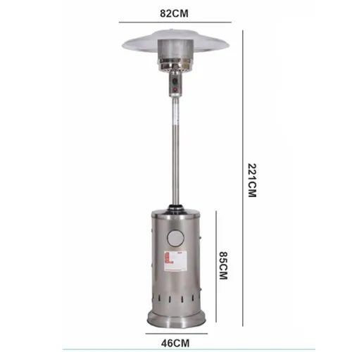 Aquecedor de ambiente externo a gás Torre aço Inox - NI48TI
