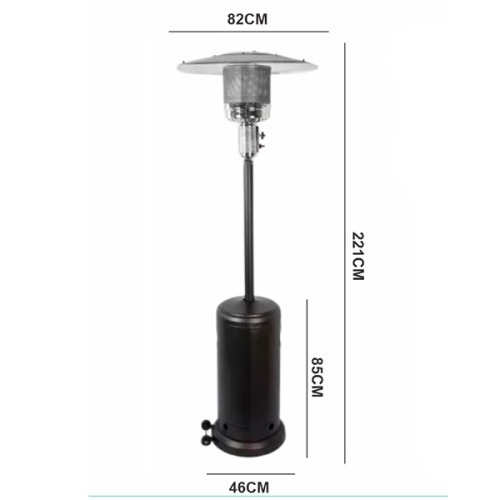 Aquecedor de ambiente externo a gs Torre ao preto - NI48TP