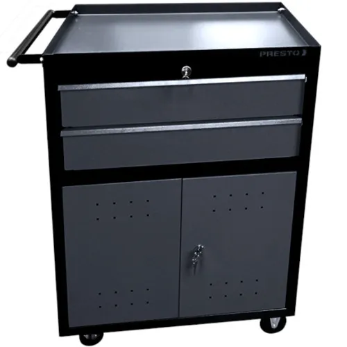 Carrinho para ferramentas com 2 gavetas e 2 portas - Dark