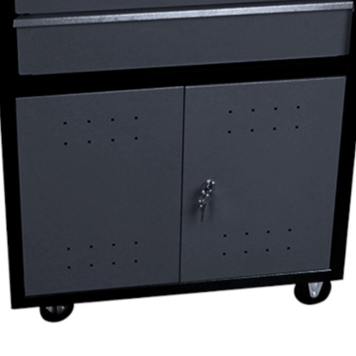 Carrinho para ferramentas com 2 gavetas e 2 portas - Dark